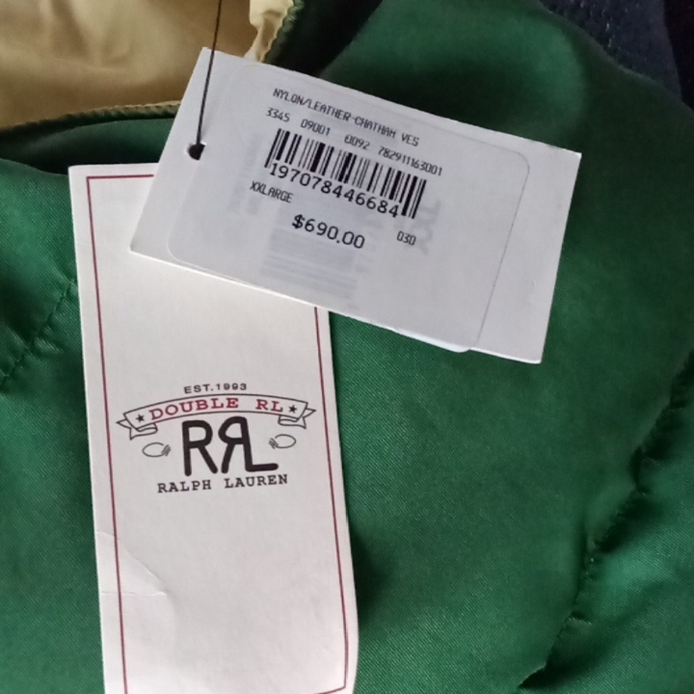 Ralph Lauren Double RL Green Vest